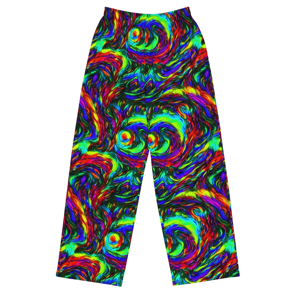 Calraet Swirl on Wide-Leg Pants — Front