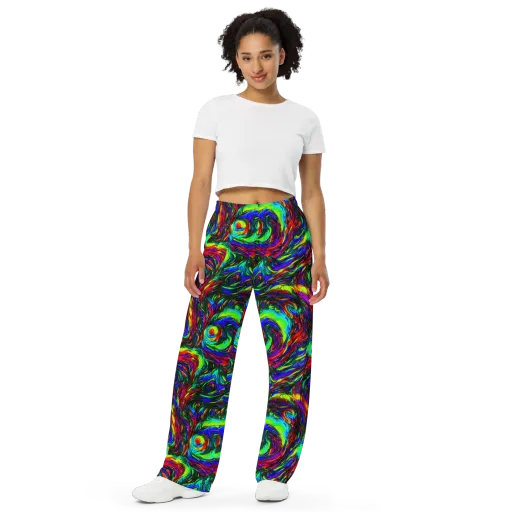 Calraet Swirl on a Wide-Leg Pants