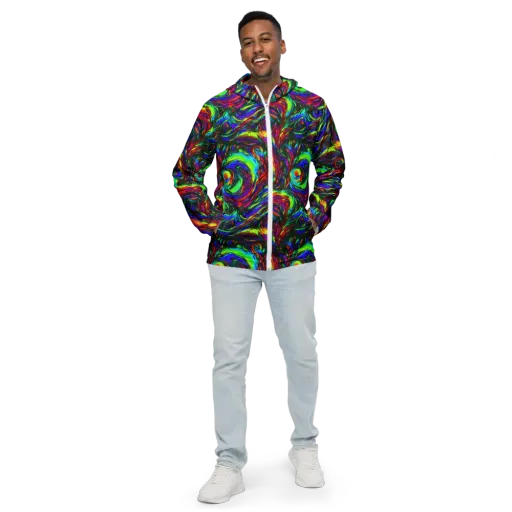 Calraet Swirl on a Men's Windbreaker