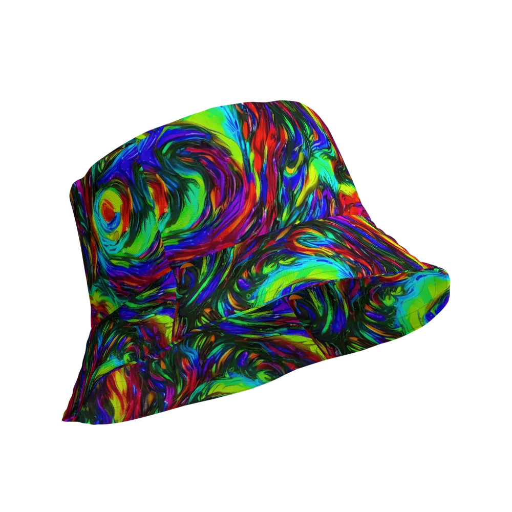 Calraet Swirl on Reversible Bucket Hat — Product details Outside