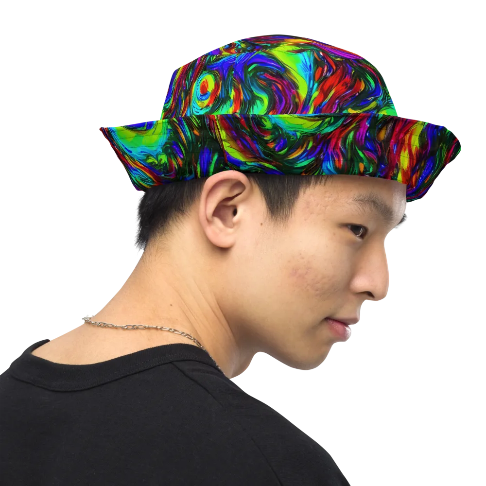 Calraet Swirl on Reversible Bucket Hat — Right Outside
