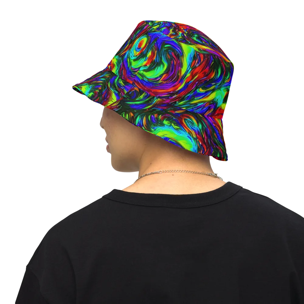 Calraet Swirl on Reversible Bucket Hat — Back Inside