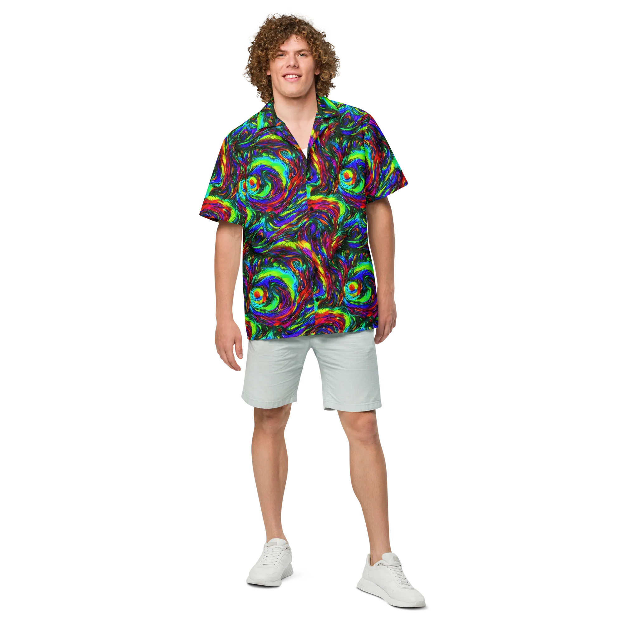 Calraet Swirl on Button Shirt — Front