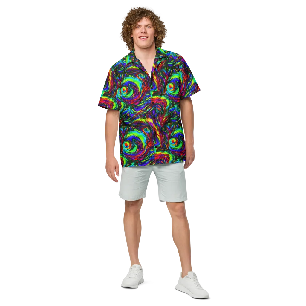 Calraet Swirl on Button Shirt — Front