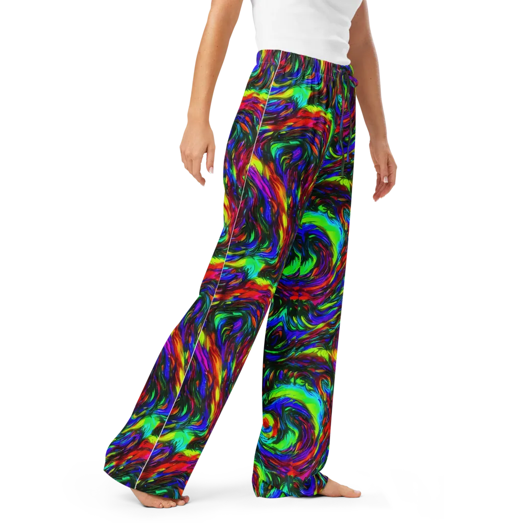 Calraet Swirl on Women's Pajama Pants — Right Front