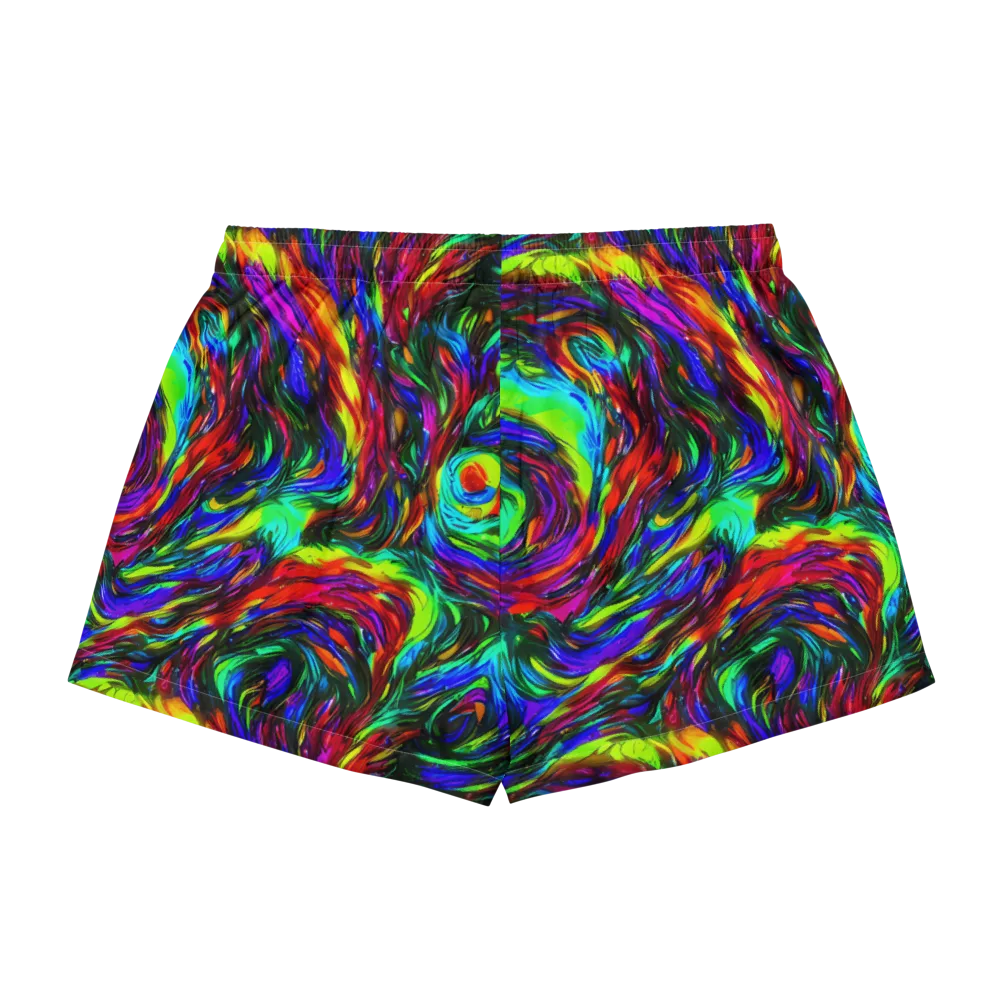 Calraet Swirl on Women's Pajama Shorts — Back
