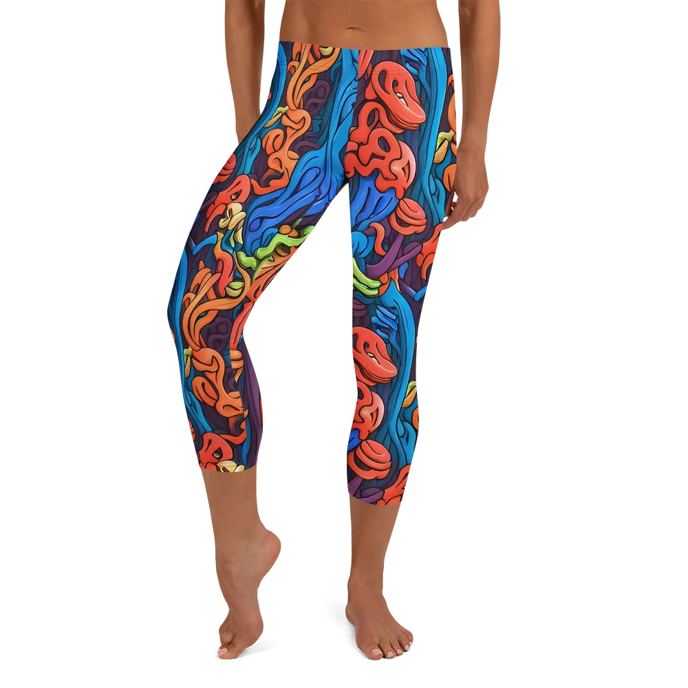 Tooker's Reverie on Capri Leggings — Front