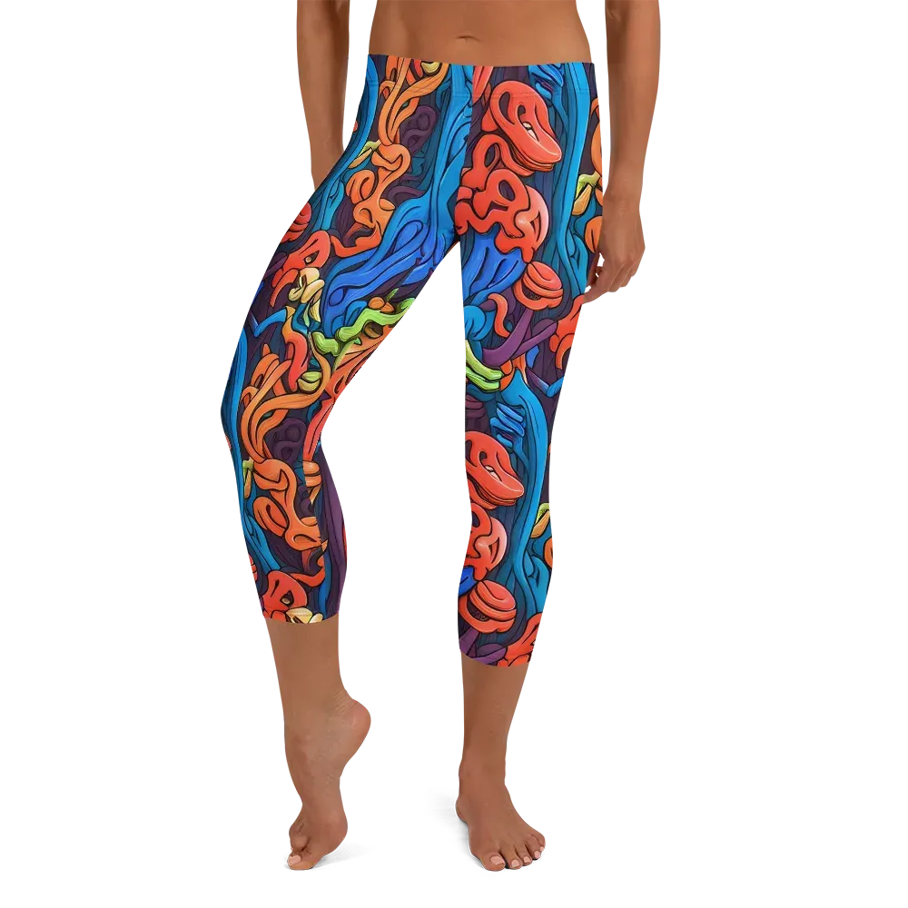 Tooker's Reverie on Capri Leggings — Front