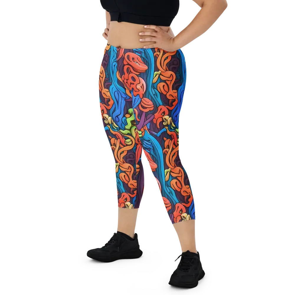 Tooker's Reverie on Capri Leggings — Front