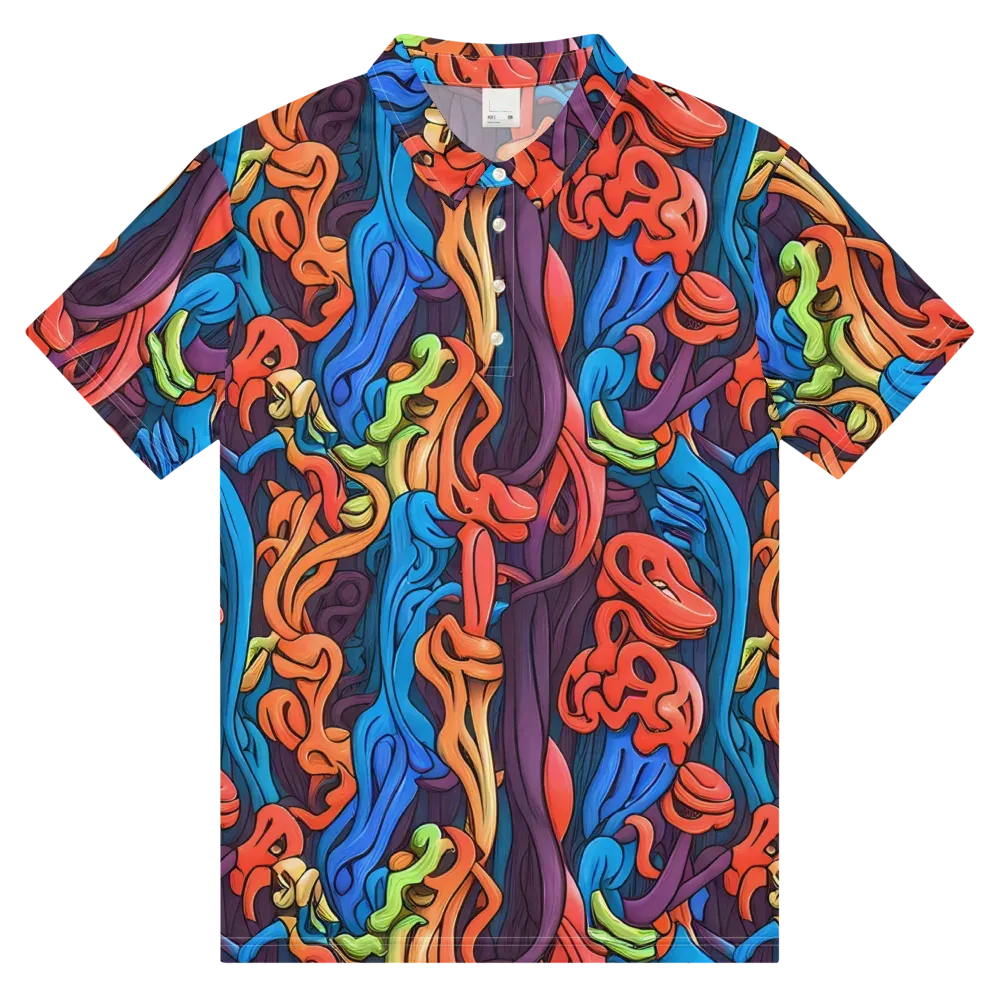 Tooker's Reverie on Men's Slim Fit Polo Shirt — Front
