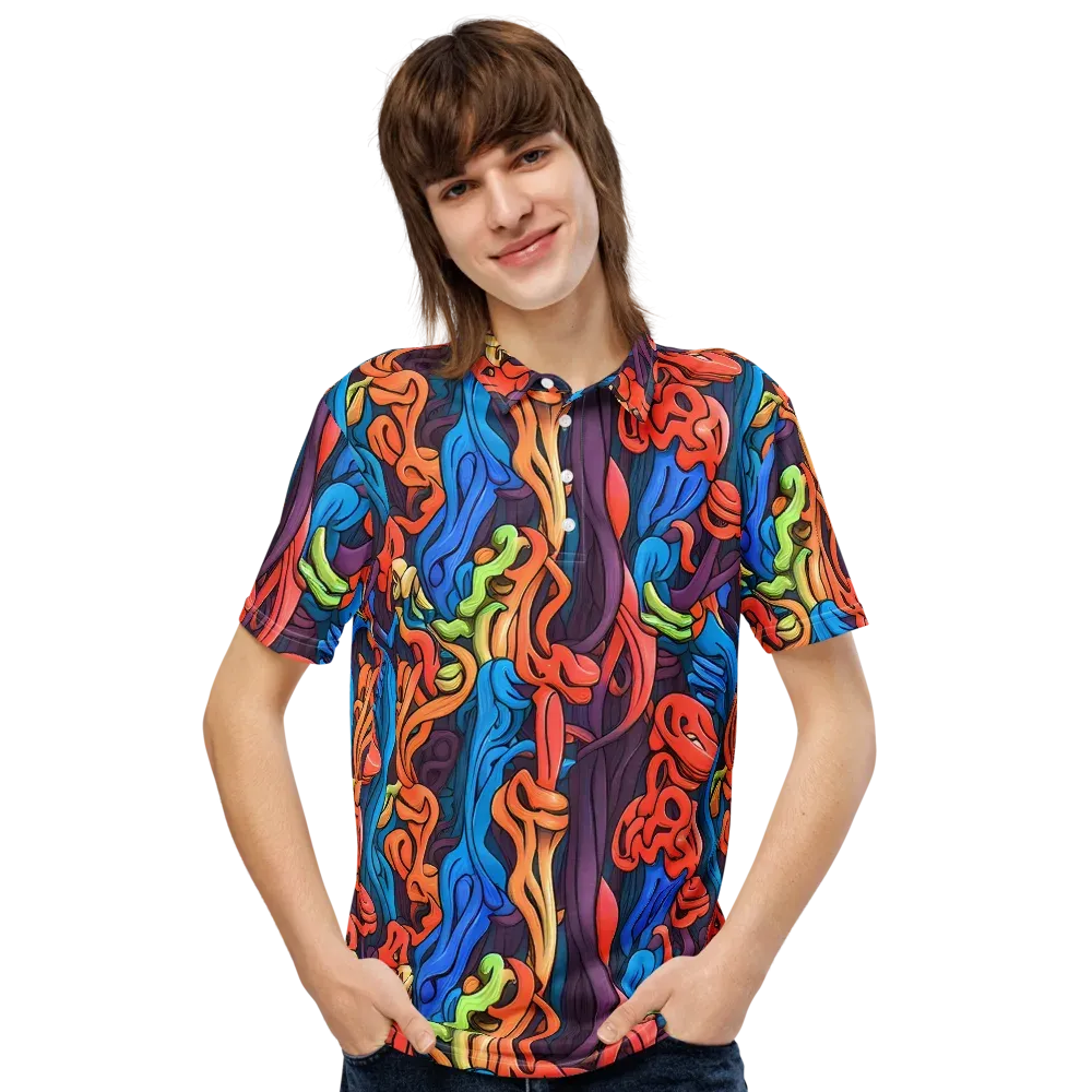 Tooker's Reverie on Men's Slim Fit Polo Shirt — Front