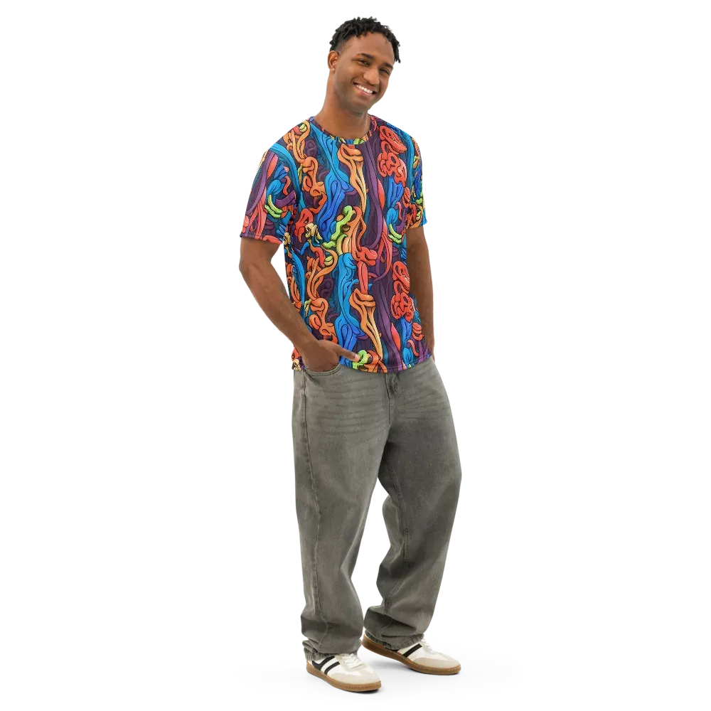 Tooker's Reverie on Men's Cotton Crew Neck T-Shirt — Right Front