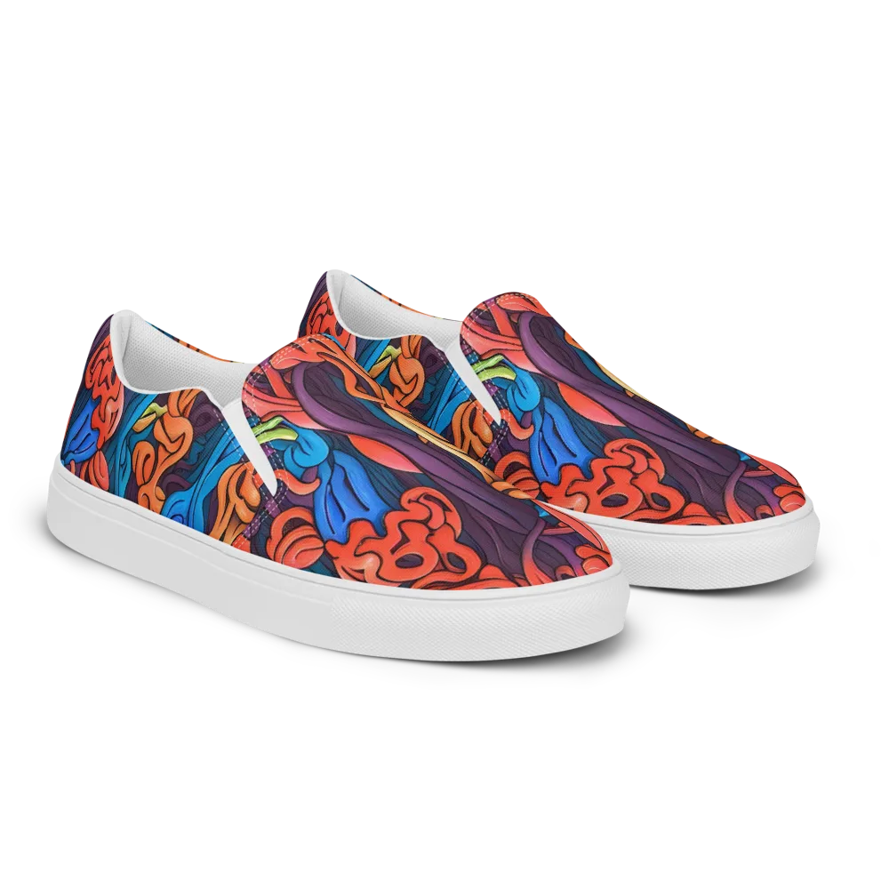Tooker's Reverie on Men's Slip-On Canvas Shoes — Right Front