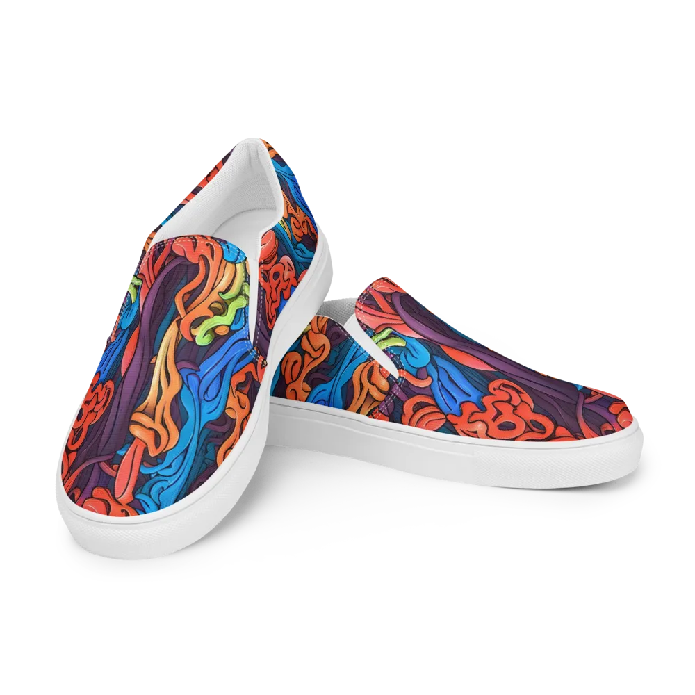 Tooker's Reverie on Men's Slip-On Canvas Shoes — Left Front