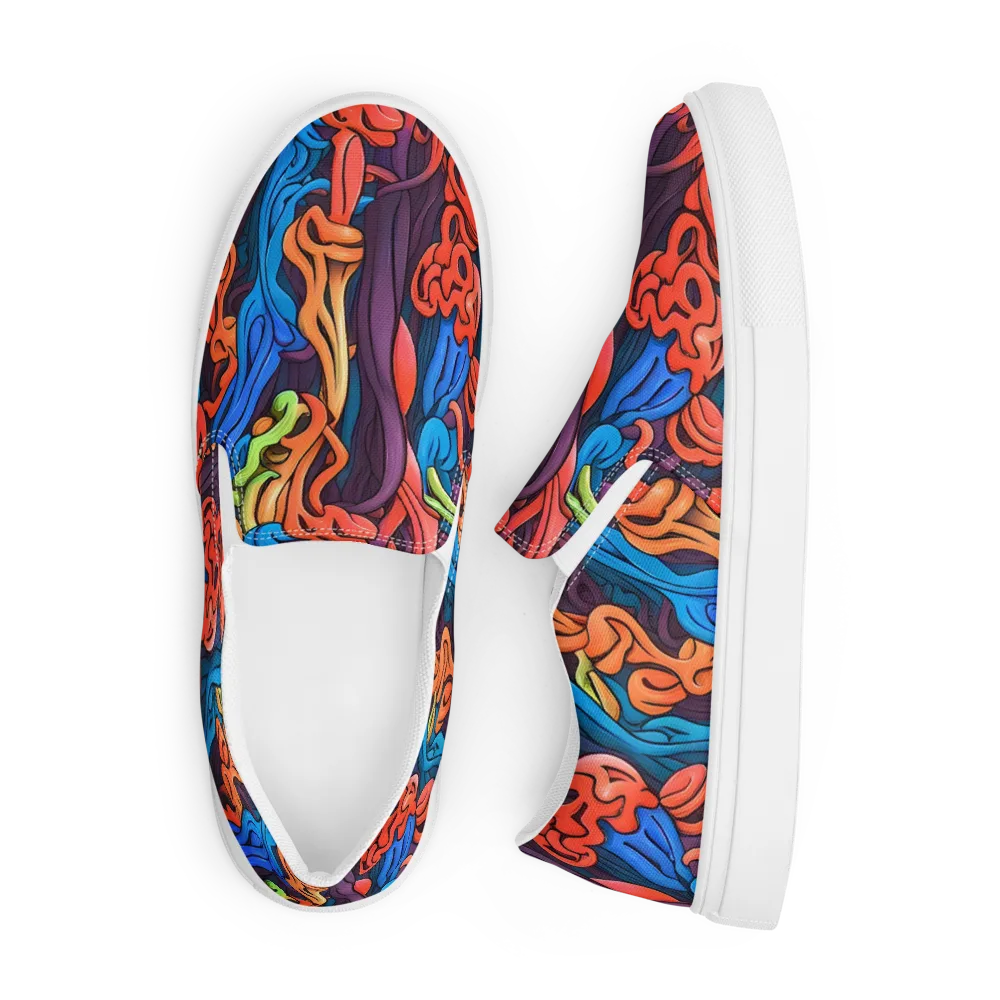 Tooker's Reverie on Men's Slip-On Canvas Shoes — Front