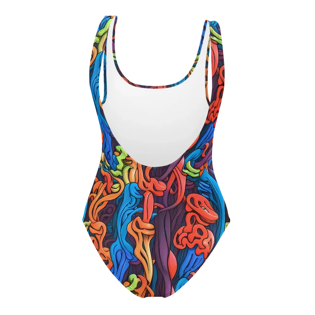 Tooker's Reverie on One-Piece Swimsuit — Back