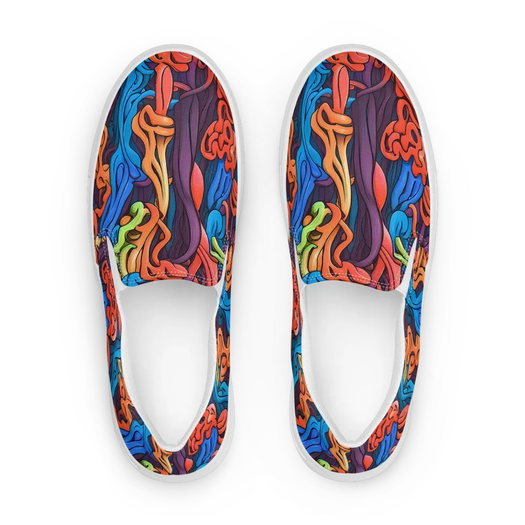 Tooker's Reverie on Women's Slip-On Canvas Shoes — Front