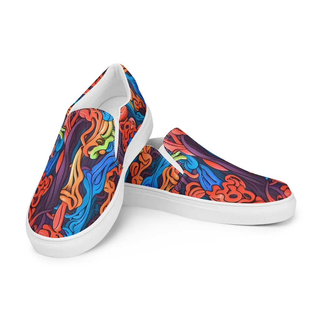 Tooker's Reverie on Women's Slip-On Canvas Shoes — Left Front