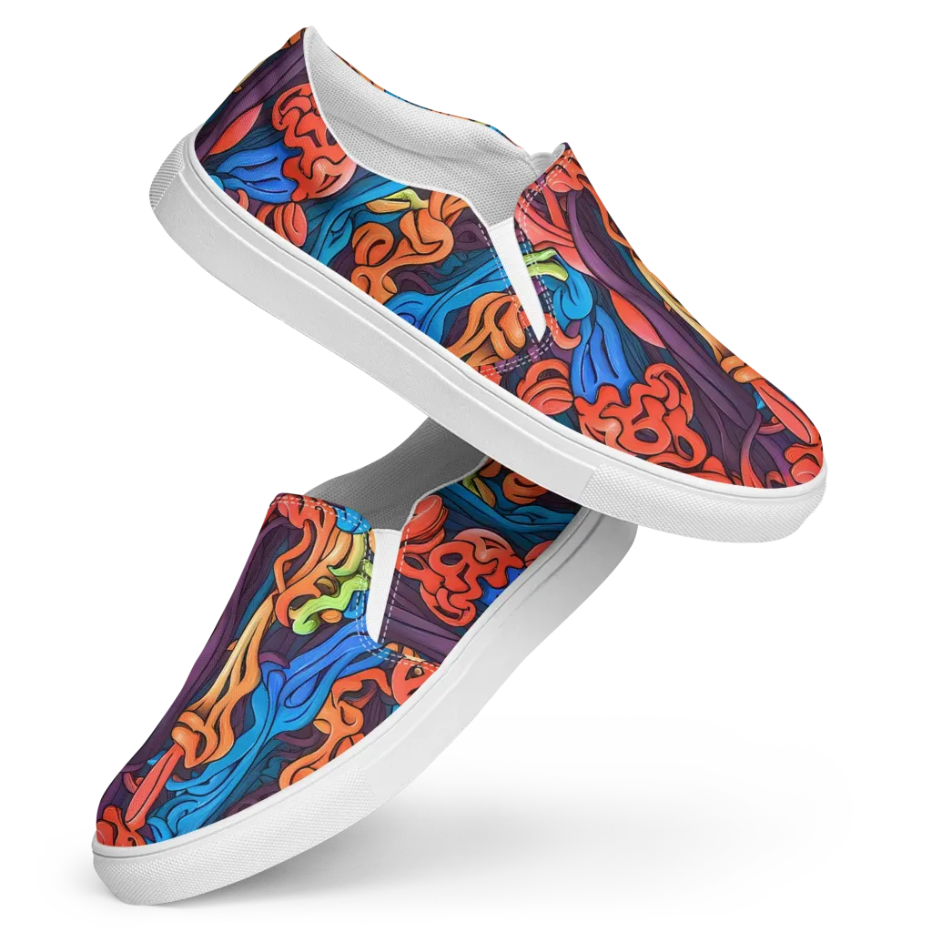 Tooker's Reverie on Women's Slip-On Canvas Shoes — Front