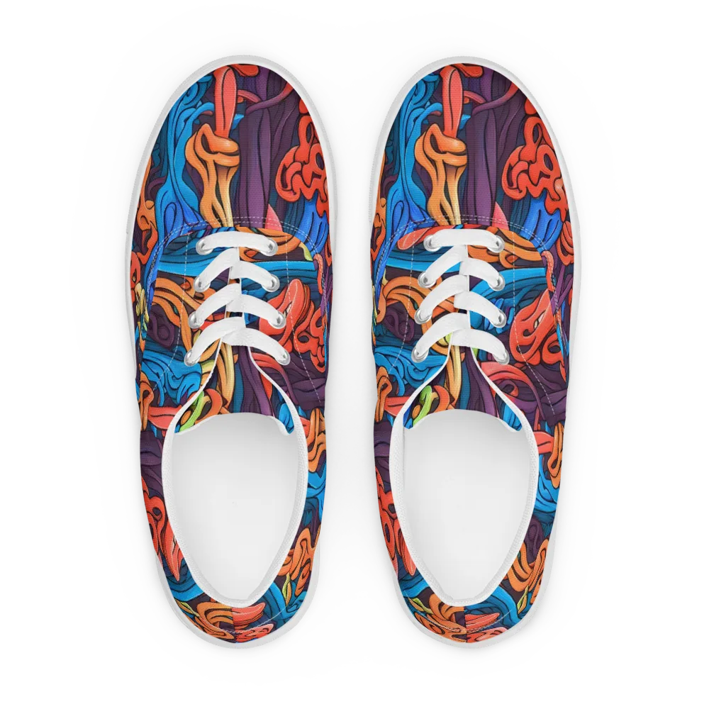Tooker's Reverie on Men's Lace-Up Canvas Shoes — Front