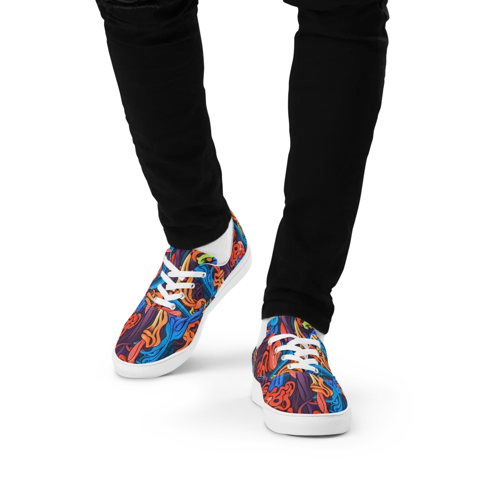 Tooker's Reverie on Men's Lace-Up Canvas Shoes — Front