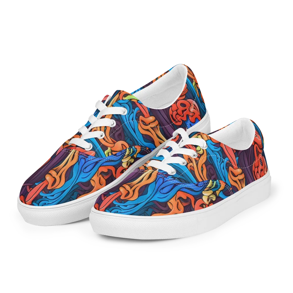 Tooker's Reverie on Men's Lace-Up Canvas Shoes — Left Front