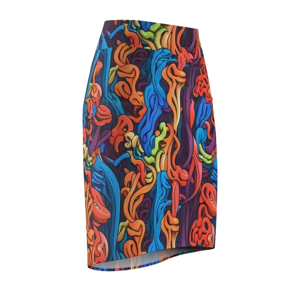 Tooker's Reverie on Pencil Skirt — Front Side