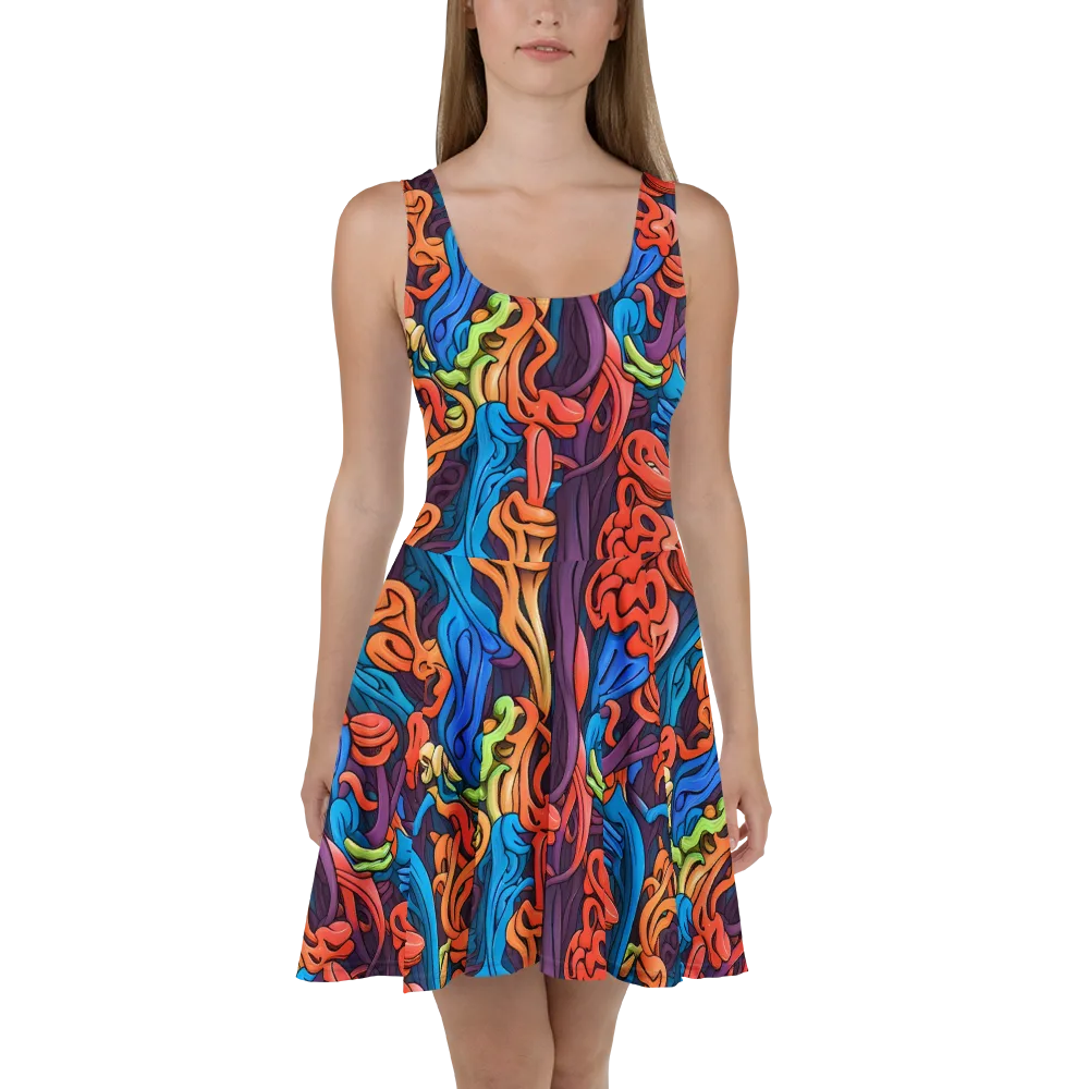 Tooker's Reverie on Skater Dress — Front