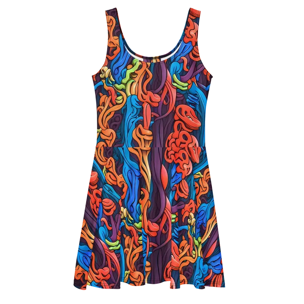 Tooker's Reverie on Skater Dress — Front