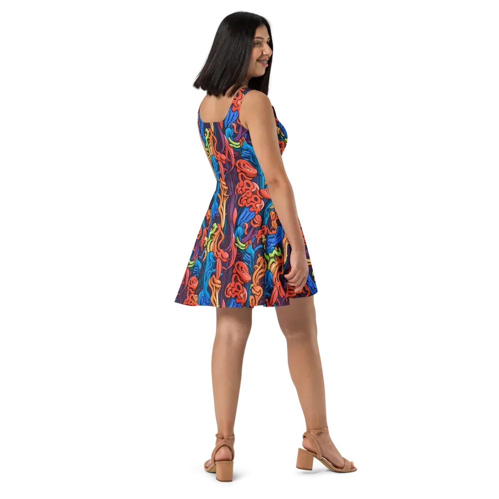 Tooker's Reverie on Skater Dress — Right