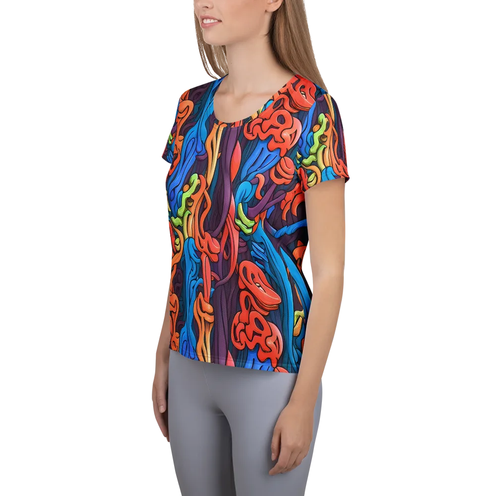 Tooker's Reverie on Women's Athletic T-Shirt — Left