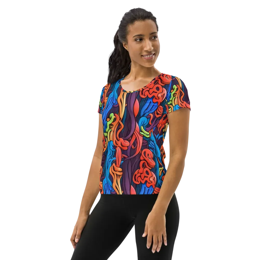 Tooker's Reverie on Women's Athletic T-Shirt — Left