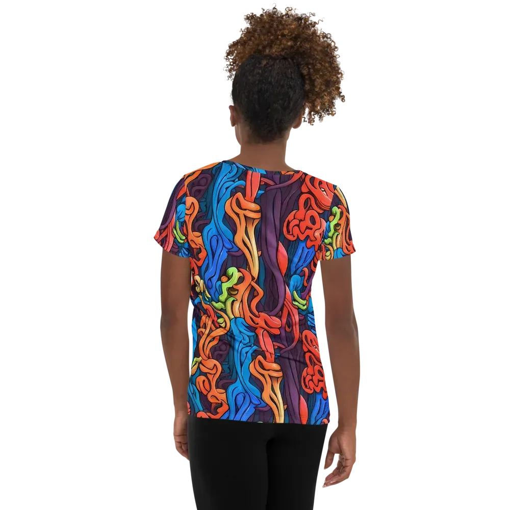Tooker's Reverie on Women's Athletic T-Shirt — Back