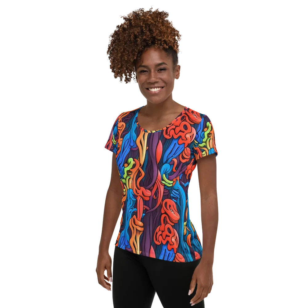 Tooker's Reverie on Women's Athletic T-Shirt — Left