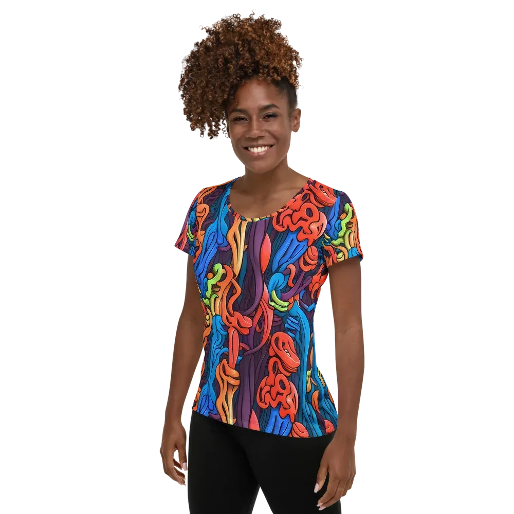 Tooker's Reverie on Women's Athletic T-Shirt — Left
