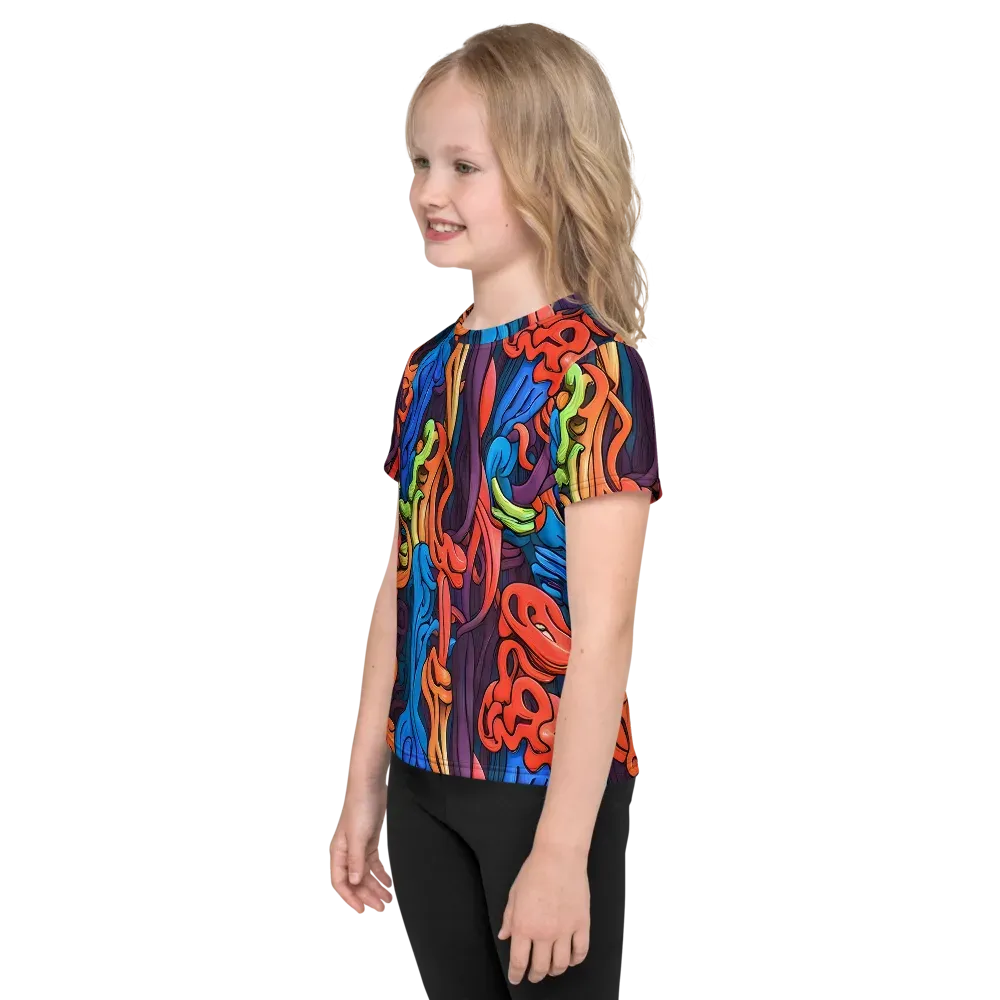 Tooker's Reverie on Kids Crew Neck T-Shirt — Left
