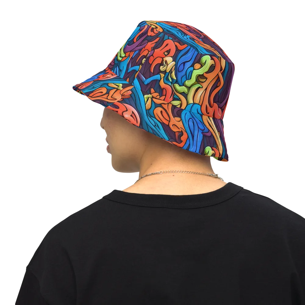 Tooker's Reverie on Reversible Bucket Hat — Back Inside