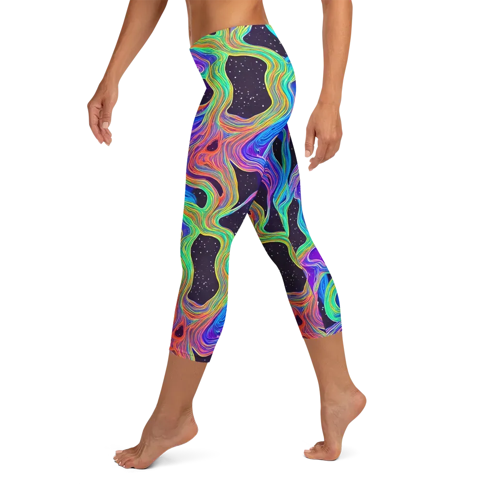 Infinite Chromatics on Capri Leggings — Left