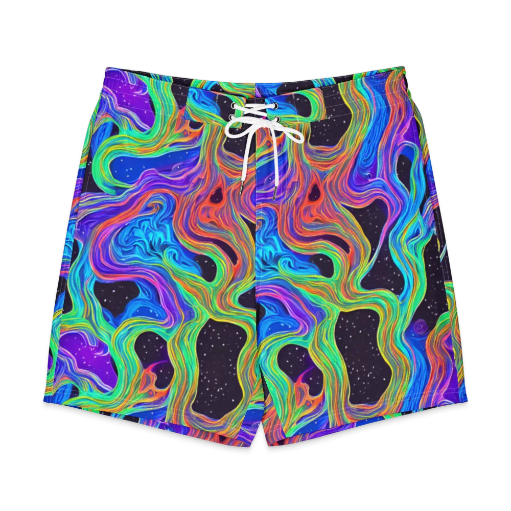 Infinite Chromatics on Men's Board Shorts — Front