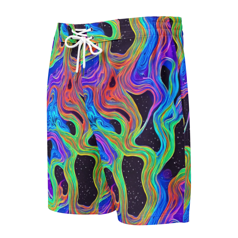Infinite Chromatics on Men's Board Shorts — Front