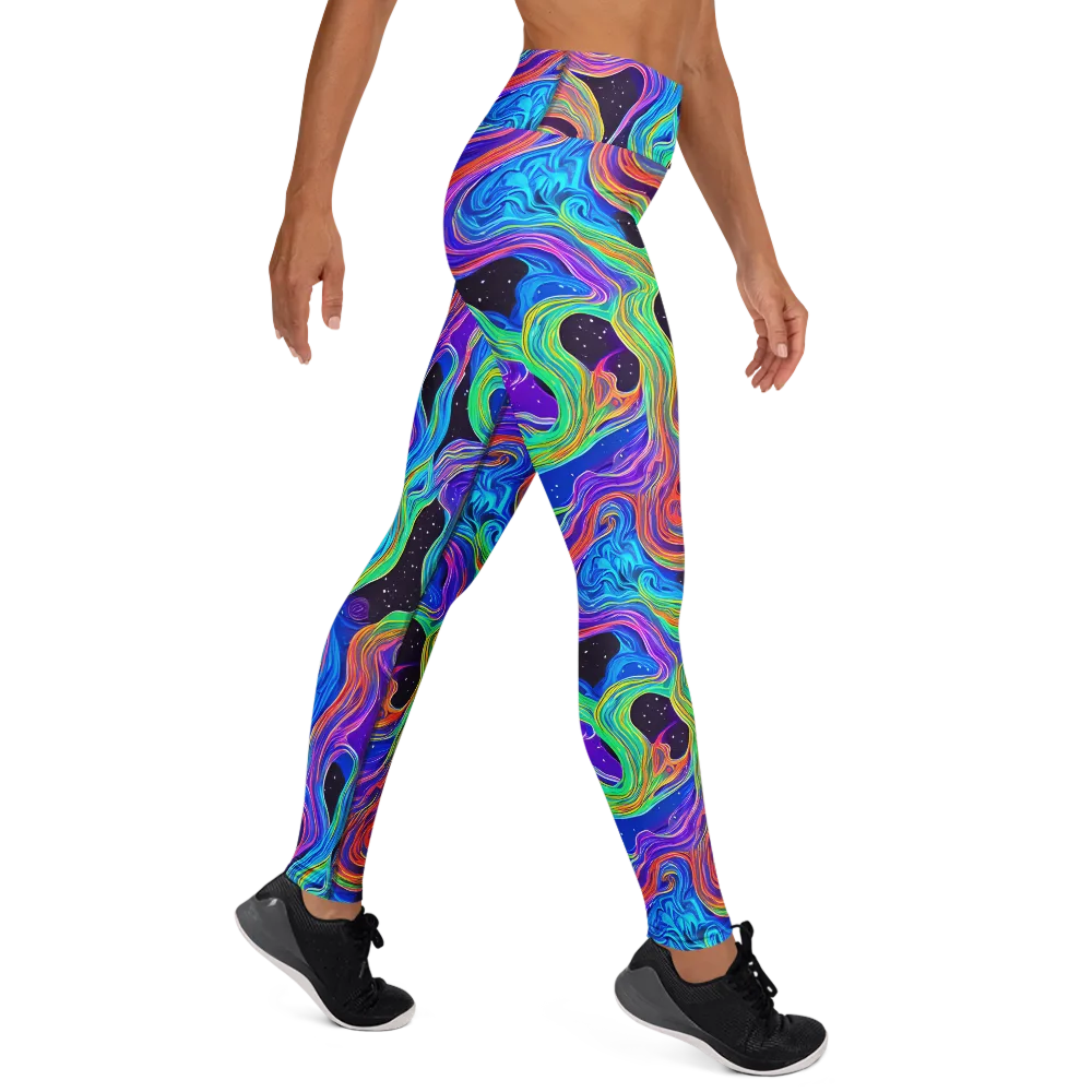 Infinite Chromatics on Yoga Leggings — Right