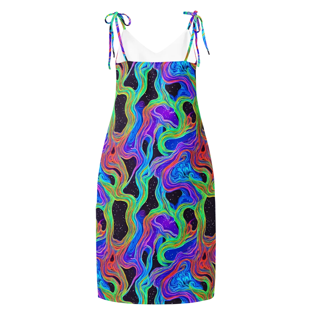 Infinite Chromatics on Slip Dress — Back