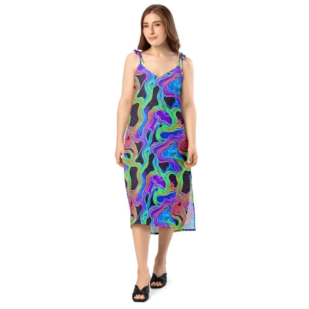Infinite Chromatics on Slip Dress — Front