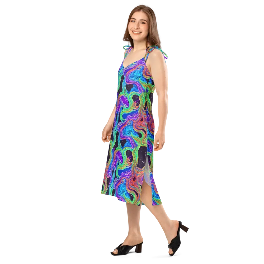 Infinite Chromatics on Slip Dress — Left Front
