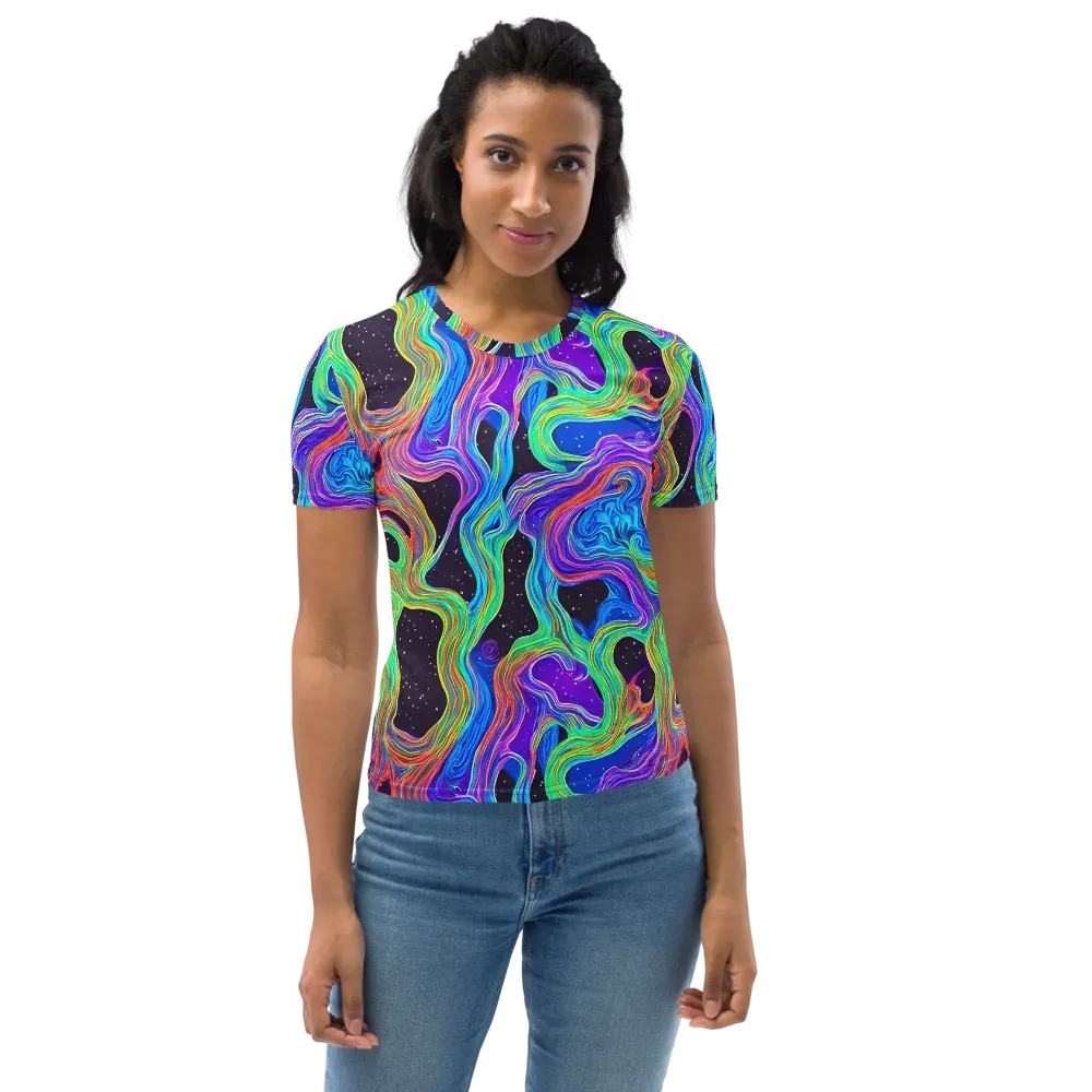 Infinite Chromatics on Women's Crew Neck T-Shirt — Front