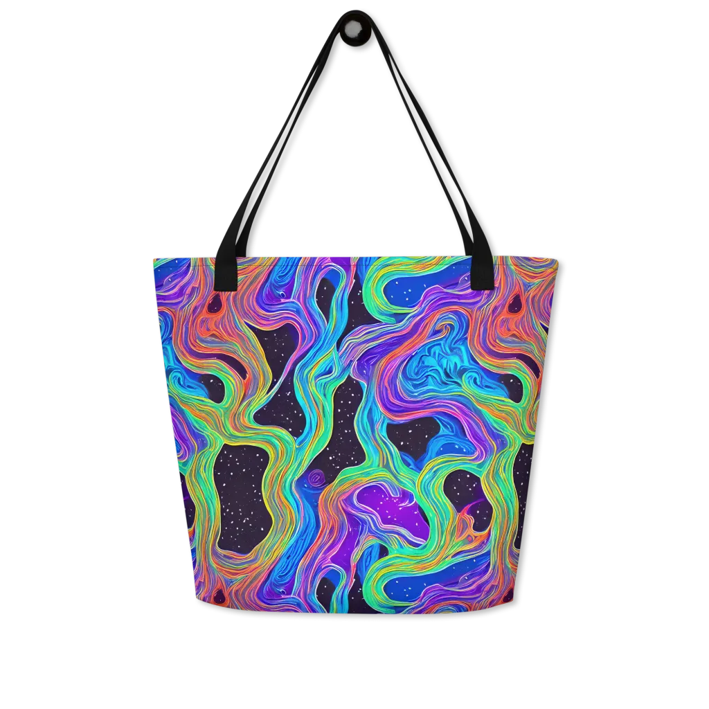 Infinite Chromatics on Large Tote Bag W/ Pocket — Front