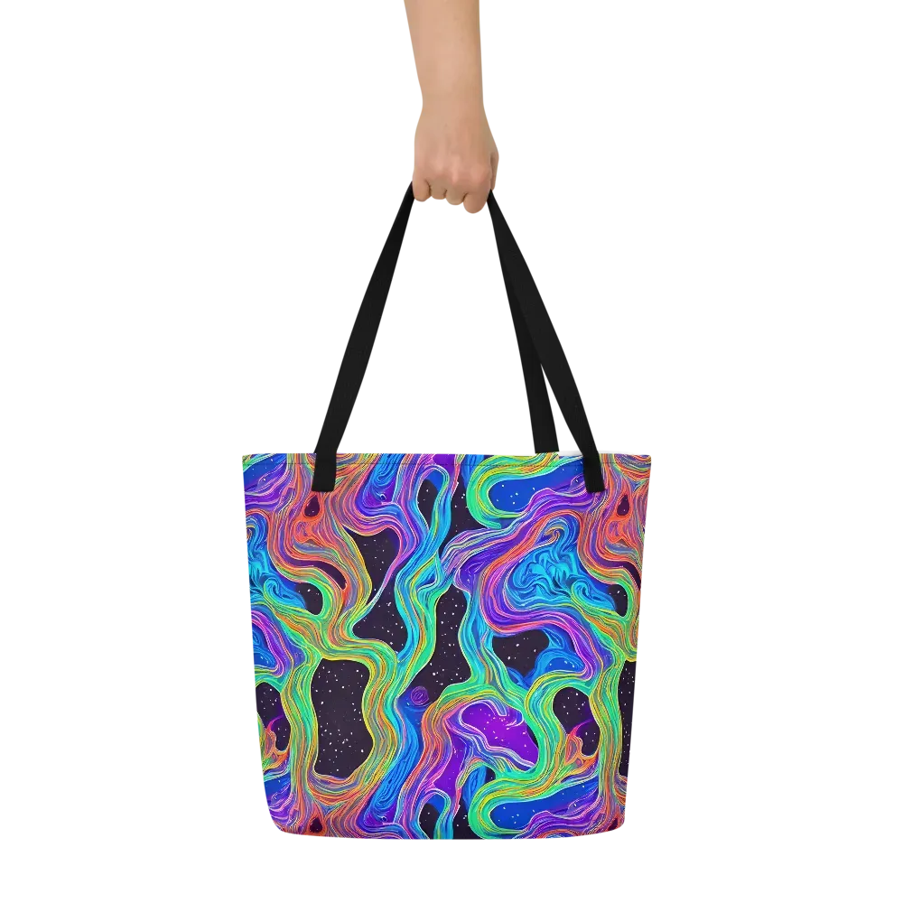 Infinite Chromatics on Large Tote Bag W/ Pocket — Front
