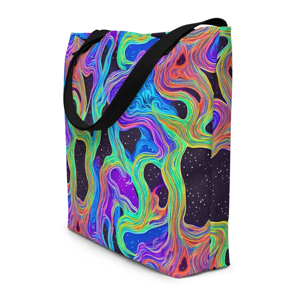 Infinite Chromatics on Large Tote Bag W/ Pocket — Front