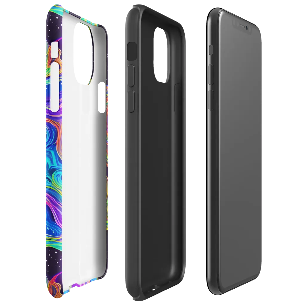 Infinite Chromatics on Tough Case for iPhone® — Right