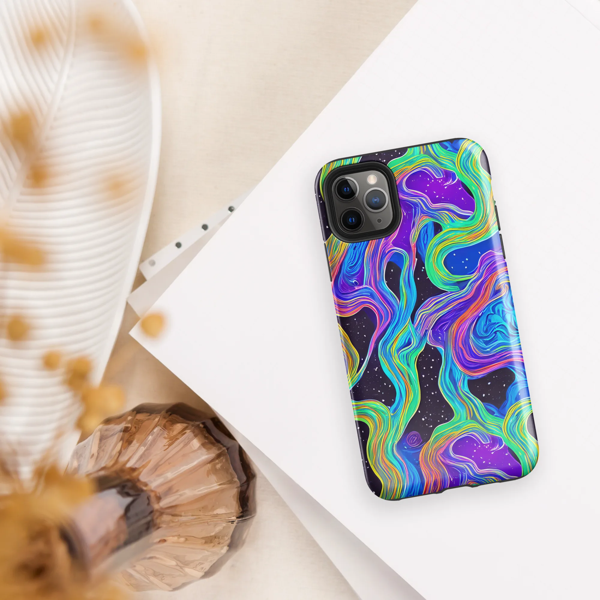 Infinite Chromatics on Tough Case for iPhone® — Front